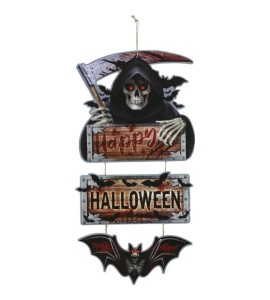 happy halloween ajtó vagy függődísz