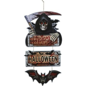 happy halloween ajtó vagy függődísz