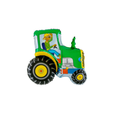 SuperShape - Traktor zöld fólia lufi