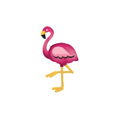 Sétáló Flamingó figura fólia lufi