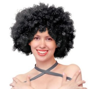 afro fekete paróka