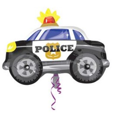 Rendőr Autó - Kocsi Fólia Léggömb  
