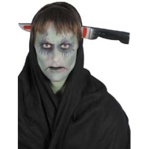 Halloween-re Késsel Átszúrt Fej