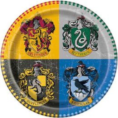 Harry Potter Parti Tányér - 22 cm, 8 db-os